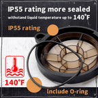 Pool Pump Basket Cover & O-Ring Kit Compatible with Splapool Pureline Deluxe Pumps, for Above-Ground & In-Ground Pools, Pool Pump Lid Replaces PO12728CR 16578 647252772 47252772 AC81361 NEP2134