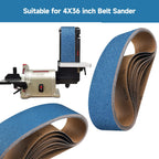 Shineboc 10-Piece 4 x 36 Inch 320 Grit Zirconia Sanding Belts, Heavy Duty Long-lasting Sanding Bands for Belt Sander, Rust Paint Removal, Wood Metal Grinding and Finishing