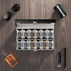 ProCase Watch Box Organizer, 12 Slot Watch Display Case, Black