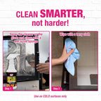 Quick 'n Brite Fireplace Glass Cleaner Kit – Heavy-Duty 16oz Cleaner with Scraper Tool, Melamine & Scrubber Sponges, Microfiber Towel – Glass, Wood Stove & Fireplace Door Cleaning - Made in the USA