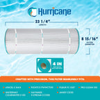 Hurricane Filters HF8414-01 Advanced Pool Filter Cartridge - Replacement for PWWCT150, Unicel C-8414, Filbur FC-1287, Waterway Clearwater II 150, Pro-Clean 150, Hayward X-Stream CC1500
