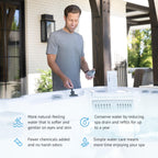 FreshWater Salt System Cartridge - Water Treatment Replacement Cartridge for Spas & Hot Tubs - Easy Maintenance - Supports Natural-Feeling Water to Help Prevent Dry Eyes & Itchy Skin (3 Pack)