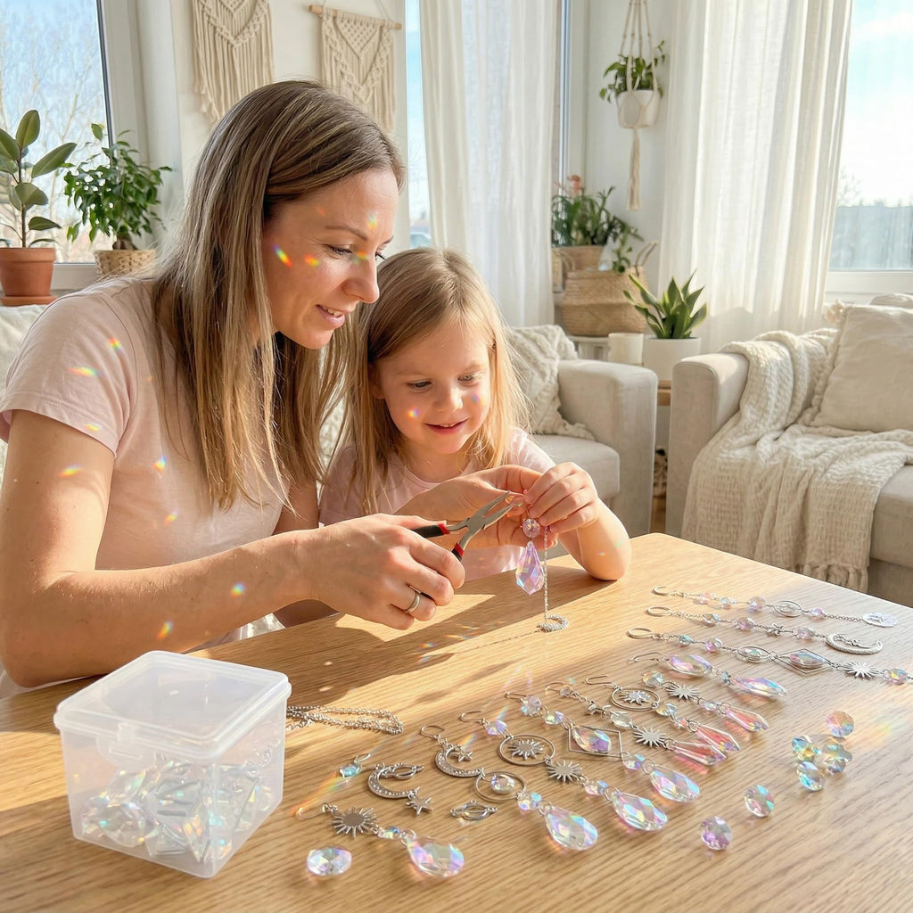 Suncatcher Kit for Adults, DIY Crystal with Prism Beads, 380PCS