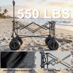 SUNNYFEEL Beach Wagon with Big Wheels for Sand - 300L Large Capacity