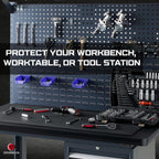 ONREVA Workbench Mat 22X48 Inches, EVA Rubber Work Mat, Protect Your Work Bench Top, Heavy Duty Pad for Tool Box Top, Table, Tool Station, Rolling Cabinet Cart Cover Liner Matt, 48"X22" 5mm Thick
