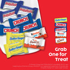 Butterfinger, CRUNCH, Baby Ruth, 100 Grand, Kinder Bueno, Kinder Chocolate, Halloween Candy Fun Size, 130 Minis, 36.9 oz