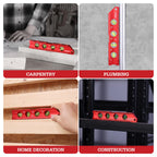 ARROW 8-Inch Torpedo Level, Magnetic Level Tool with 0°/30°/45°/90° Bubbles, Top-view Windows, Aluminium Alloy Frame, Dual Metric and SAE Scales