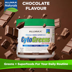 ALLMAX Naturals CytoGreens Super Greens Powder, Premium Green Superfood with Greens, Superfoods, Daily Greens Supplement, Chocolate, 30 Servings