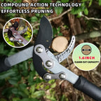 YRTSH Loppers Hedge Clippers & Pruners Combo Set 3-Piece Hedge Shears