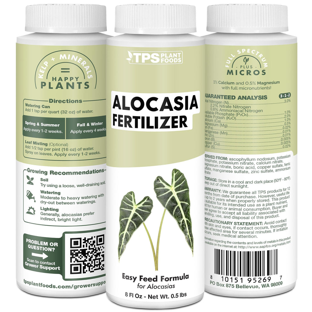 Alocasia Fertilizer, Complete Liquid Alocasia Plant Food, 32 oz (1 Quart)