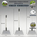 RISETEX Multifunctional Heavy Duty Stainless Steel Garden Flat Shovel