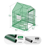 SPECILITE 56×56×78Inch Walk-in Greenhouse for Outdoors Garden Plant, Green