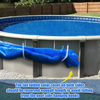 Solar Cover Holder 5-Piece Set | U-Shaped Hooks Keep Solar Cover/Blankets Off The Ground, Strong & Stable Solar Cover Hooks with Bearing Up to 60 Lbs, Fit for Steel-Wall Above-Ground Pools (White)