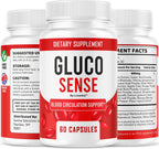 GlucoSense – Official GlucoSense Capsules, Pills Support Advanced Blood Formula Supplement, All Natural Premium Health & Wellness - Maximum Strength, 60 Capsules for 1 Month