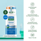 SmartMouth Clinical Zinc Activated Mouthwash - Anti-Plaque & Anti-Gingivitis for Healthy Gum Support - All-Day Fresh Breath - Alcohol-Free, Sugar-Free, & Gluten-Free - Clean Mint - 16 fl oz (2 Pack)