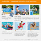 Intex Metal Frame 12 ft x 30 in Round Above Ground Outdoor Backyard Swimming Family Pool for Kids and Adults Ages 6 and Up, Blue