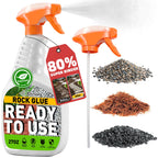 JDiction Rock Glue for Landscaping with Sprayer 27OZ - Ready to Use Mulch Adhesive, Landscape Glue Spray for Rocks, Pea Gravel, Stones, Weather Resistant Mulch Binder, Pets Safe, Lasts 2 Years