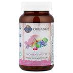 Garden of Life Organics Organic Multivitamin for Women - Womens Multi with Vitamin C, D, Folate, B6, B12, Biotin, Iron, Vegan Whole Food Vitamins for Women, Energy, Skin, Nails, 60 Tablets