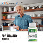 MAAC10 TMG 1000MG NSF Certified Supplement | Trimethylglycine or Betaine Anhydrous | Methylation, Homocysteine and Liver Support (120 Capsules)