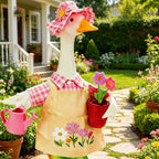 Gardener Porch Goose Outfit Fits 23'' Cement Goose Statue
