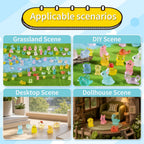 ACXZYYJ 300 Mini Resin Animals Styles Variety Tiny Animals Figures Miniature Little Small Animal Figurines Bulk for Micro Fairy Garden Landscape Accessories Hide Crafts Decor Aquarium
