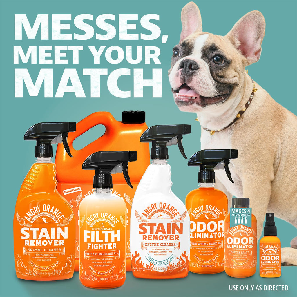 ANGRY ORANGE Spray and Go Floor Cleaner - Citrus Mint - 32 oz - Value 2 Pack