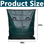 Adnee Pool Safety Cover Stowaway Bag with 4 Carry Handles,48x57 Inch Waterproof Pool Cover Storage Bag, Pool Cover Stowaway Bags for Pool Covers Packing
