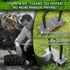 AHXPOCF Manual Lawn Aerator Tool, 11 Spike Steel Aerator for Yard