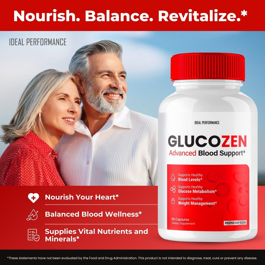 Glucozen Capsules, Glucozen Support Supplement Pills - Maximum Strength, Glucozen Health & Wellness Capsules, Glucozen All Natural Formula Pills, Gluco Zen Health Capsules Reviews (2 Pack)