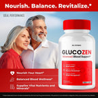 Glucozen Capsules, Glucozen Support Supplement Pills - Maximum Strength, Glucozen Health & Wellness Capsules, Glucozen All Natural Formula Pills, Gluco Zen Health Capsules Reviews (2 Pack)