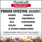 Plantskydd Animal Repellent - Repels Deer, Rabbits, Elk, Moose, Hares, Voles, Squirrels, Chipmunks and Other Herbivores; 3.5 LB Granular Shaker Jug (PS-VRD-3)