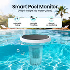 AIPER HydroComm Smart Pool Monitor, 24/7 Automatic Water Testing for Pools, Hot Tubs & Spas, 5-in-1 Accurate Digital Tester, App Control, Customized Optimization Tips, White