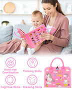 Board Toys for Toddler Girls & Boys Birthday Gifts, Sensory Toys for Toddlers, Educational Travel Toy, Preschool Activities for Learning Fine Motor Skills