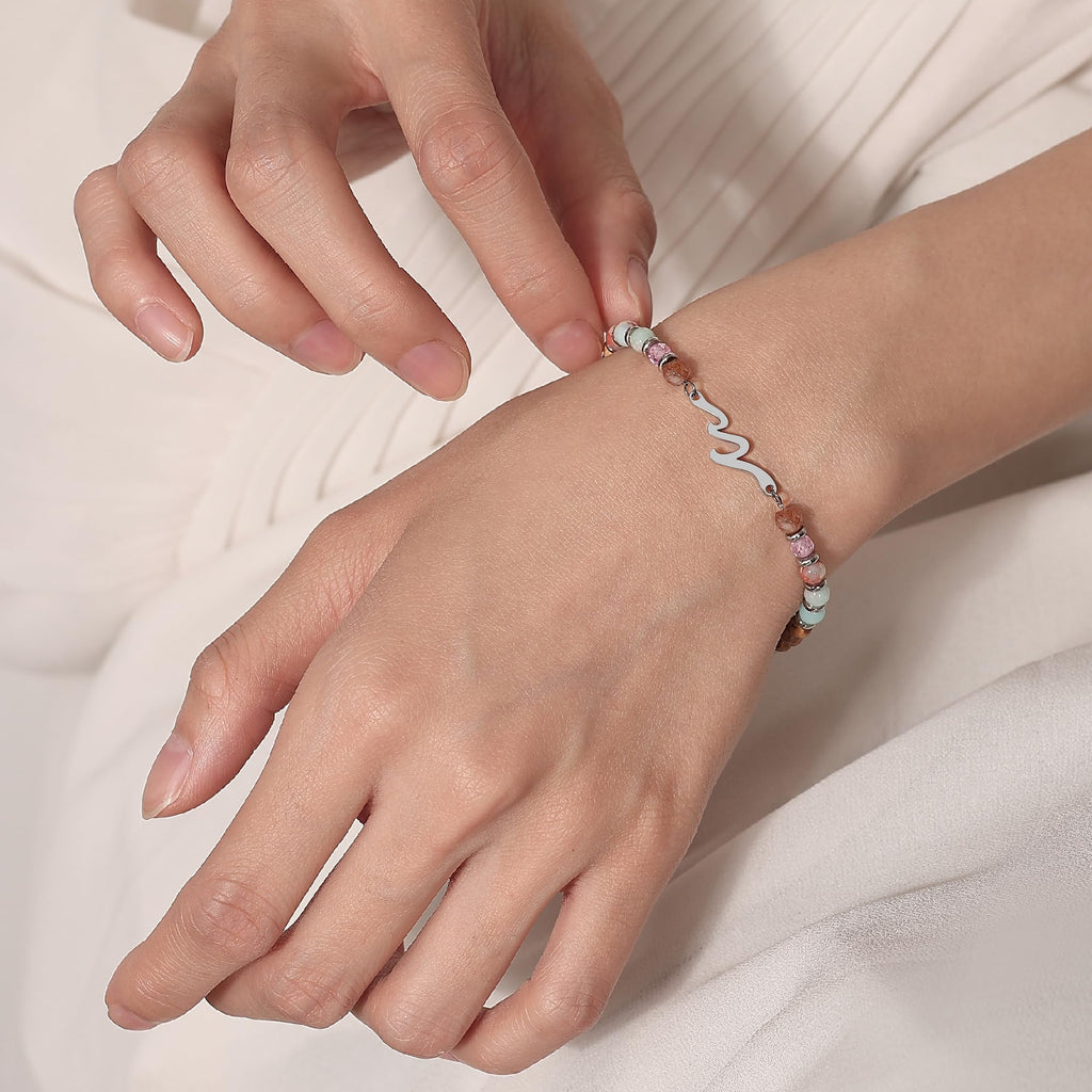 Inspirational Gifts for Women, Wave Bracelets, Life is Tough Jewelry