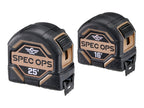 Spec Ops Tools Tape Measure for Measuring & Layout, 1 1/8" Double-Sided Blade and Military-Grade Composite Case, 16 Foot + 25 Foot