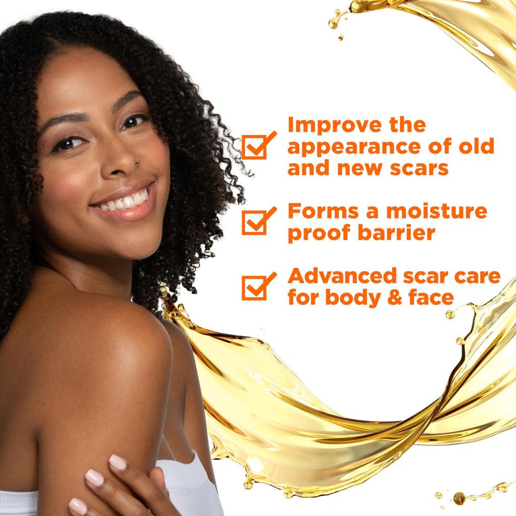 Palmer's Cocoa Butter Formula Scar Serum, Skin Brightening Oil for Face & Body, Concentrated Serum with Vitamin E, Fragrance Free, 1 Fl Oz