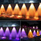 Brizled Halloween Fence Lights Solar Powered, 8 Pack Color Changing Lights