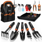 Joyfair Gardening Tools, 12 Pcs Garden Tool Set for Planting & Weeding