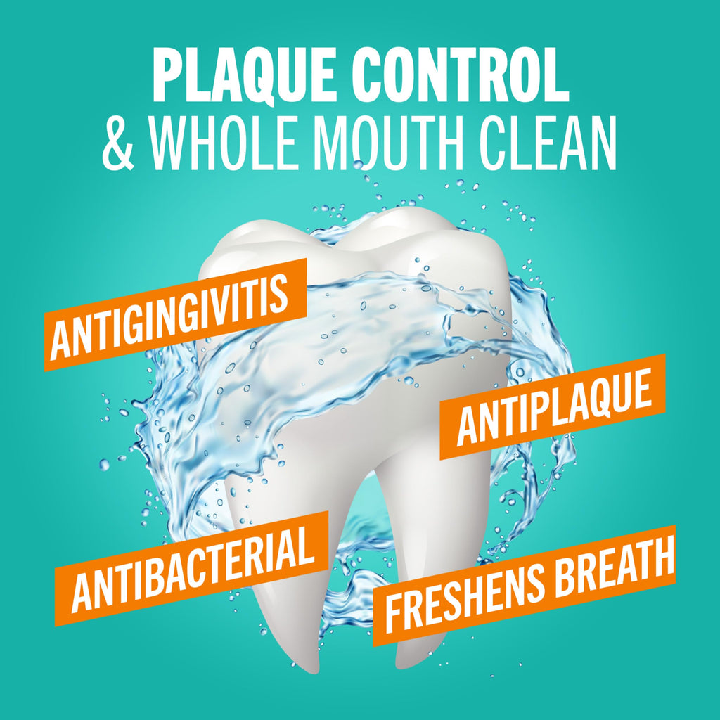 TheraBreath Plaque Control Pre-Brush Oral Rinse, Refreshing Mint Flavor, Antigingivitis and Antiplaque Rinse, Dentist Formulated, Alcohol Free, 16 Fl Oz (Pack of 2)