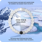 Lokai Classic Clear Beaded Silicone Bracelet for Women & Men, M Jewelry