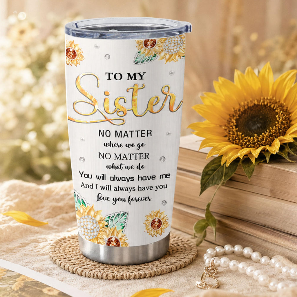 Muilzon Best Big/Little Sister Gifts from Sisters Tumblers 20oz - Cool/Funny Gifts for Sister from Brother Coffee Mug - Christmas Mothers Day Birthday Gift Ideas for Sis Cup