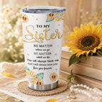 Muilzon Best Big/Little Sister Gifts from Sisters Tumblers 20oz - Cool/Funny Gifts for Sister from Brother Coffee Mug - Christmas Mothers Day Birthday Gift Ideas for Sis Cup