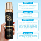 Bondi Sands Liquid Gold Self Tanning Foam | Lightweight + Quick Dry Foam Enriched with Argan Oil, Provides a Hydrated Streak-Free Tan | 6.76 Oz/200 mL