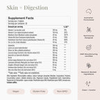 JSHealth Skin and Digestion Formula. Clear Skin Supplement with Zinc, Burdock, Turmeric. Supports Healthy Skin and Digestive Comfort. Vegan (60 Tablets)