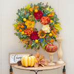 Pinkpuii 24 Inch Harvest Fall Wreaths for Front Door Outside,Porch,Entryway