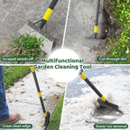Garden Flat Shovel - Floor Scraper, 60" Multifunctional Garden Cleaning Shovels, Heavy Duty Floor Scrapers Long Handle,Metal Weeding Scraper for Lawn Edging, Snow Ice Removal,Snow Ice Scraper