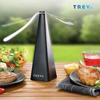 Treva Bug Fan Fly Deterrent with Holographic Blades 4-Pack Black