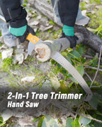 BlumeTrec 11FT Pole Saw with Adjustable Length for Tree Trimming Lightweight Manual Pruning Saw with Long Extension Branch Cutter