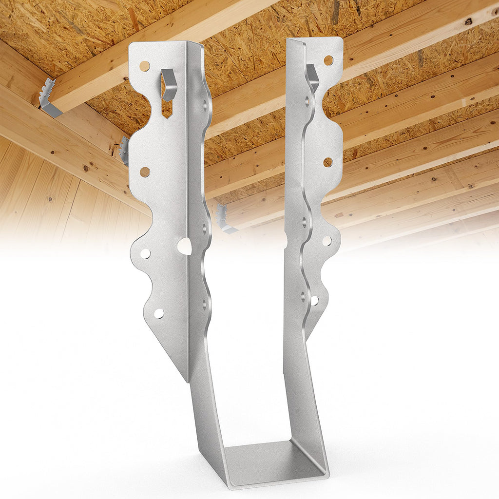 50 pcs 2x8 Joist Hanger,LU28 20 Gauge Galvanizing Face Mount Joist Hangers for Wood,Hurricane Tie for Rafter Fits Truss Connectors Rafter Hangers 2x8 Great for Floor Deck and Ceiling Joists