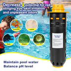 Replacement W28000 W28001 W28002 for Nature2 Duoclear 25 35 45 Pool Mineral Cartridge for Zodiac DuoClear Fusion, Fusion Soft, Vision Pro System Inground, Black